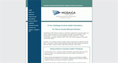 Desktop Screenshot of mosaicaresearch.org