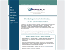 Tablet Screenshot of mosaicaresearch.org
